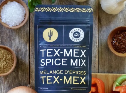 A pouch of TEX-MEX SPICE MIX.