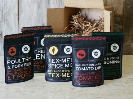 Our COMPLETE SPICE KIT featuring 1 each of our spice blends, rubs and dip.