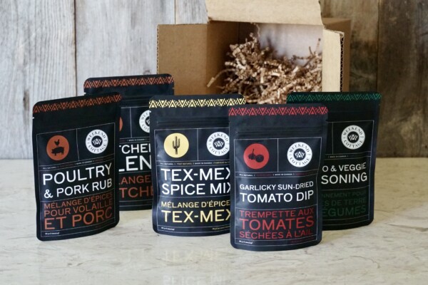 Our COMPLETE SPICE KIT featuring 1 each of our spice blends, rubs and dip.
