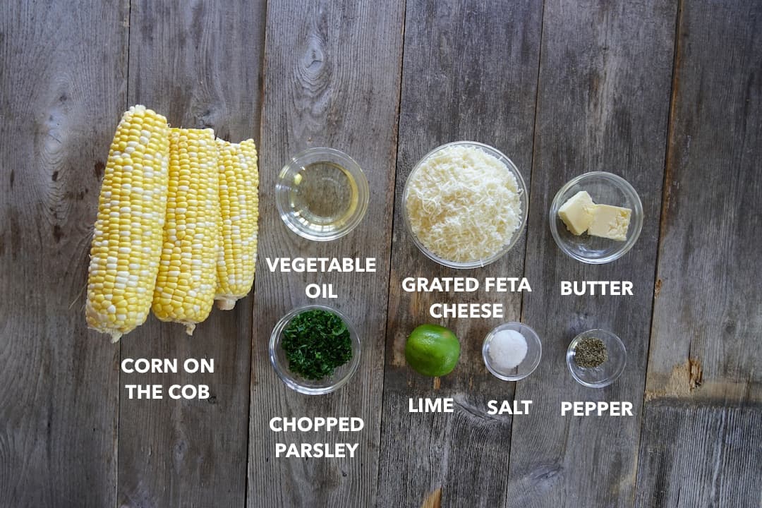 Ingredients for Cheesy Corn
