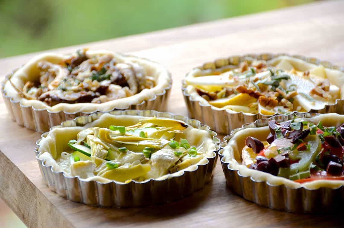 Savoury Tarts - Weekend at the Cottage