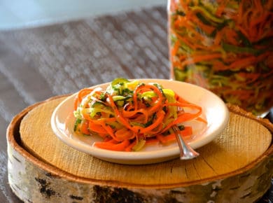 Pickled Zucchini and Carrots