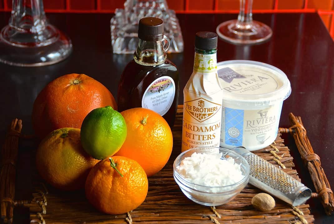 Ingredients for Citrus Ambrosia