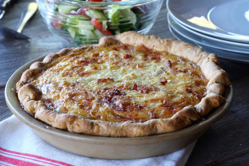 Quiche Lorraine Recipe fresh out of the oven