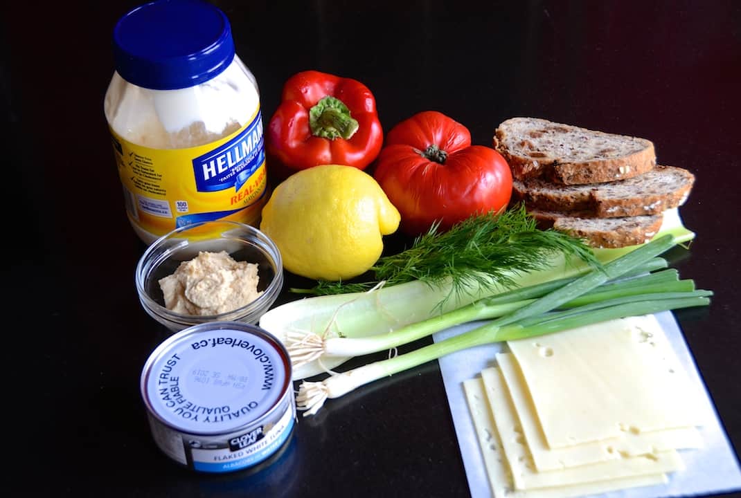 Ingredients for Easy Tuna Melts