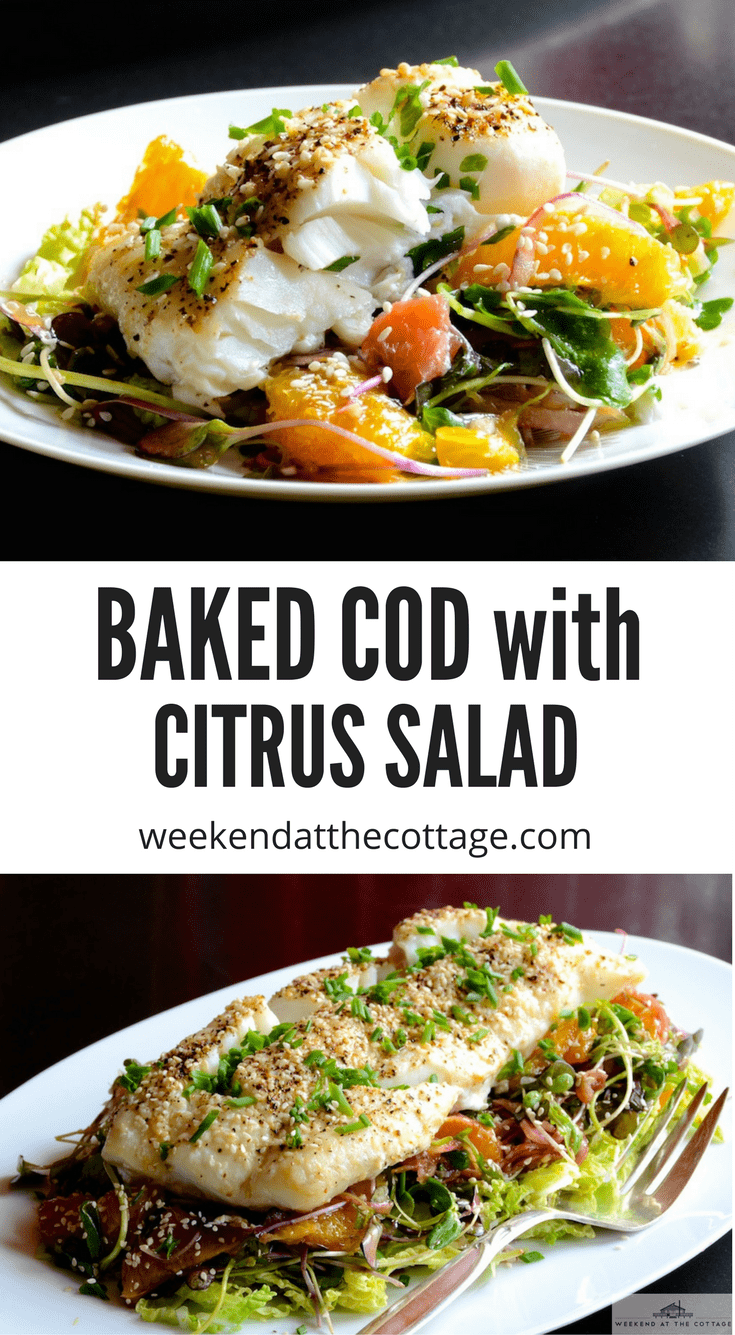 Baked Cod With Citrus Salad