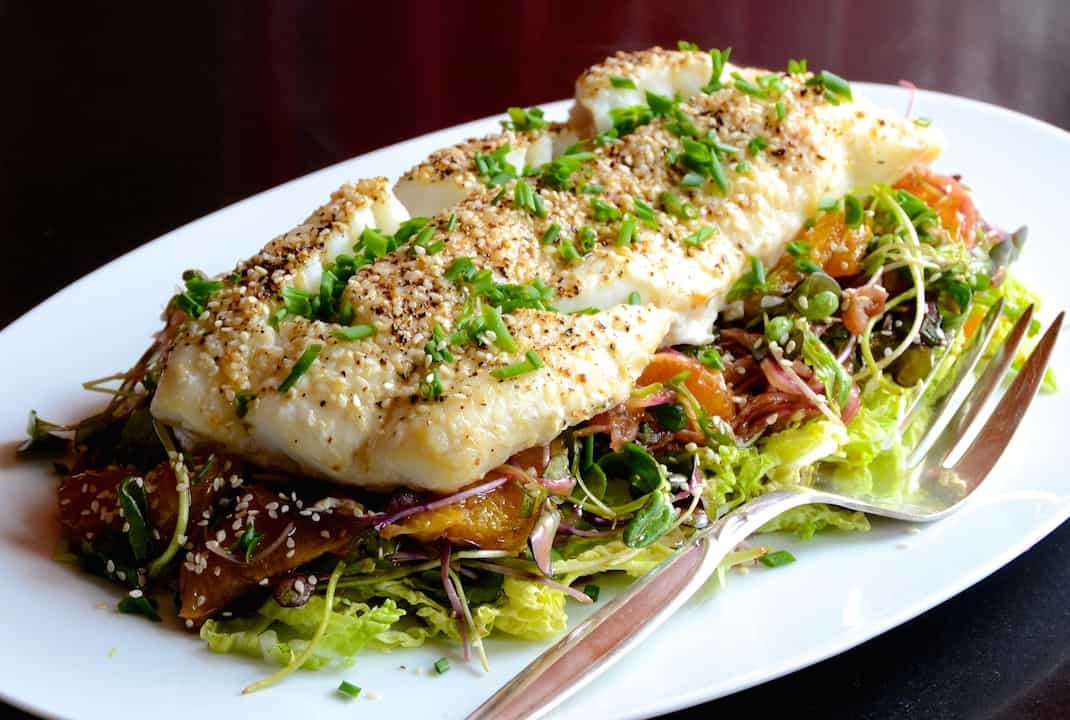 Baked Cod with Citrus Salad