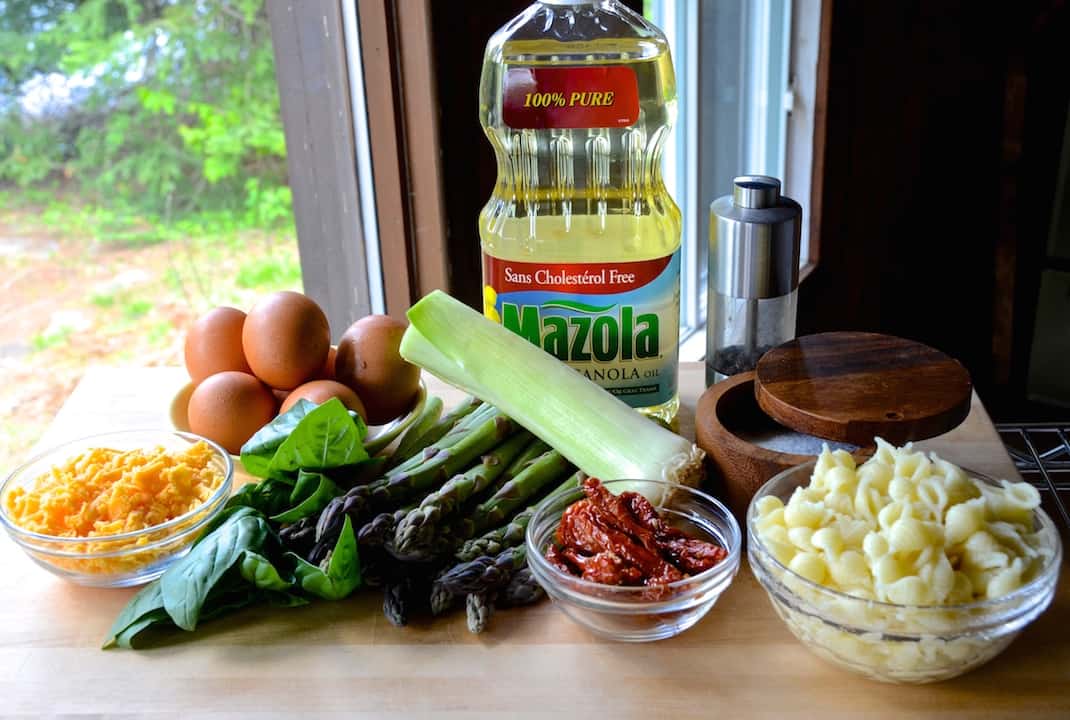 Ingredients for Asparagus Frittata