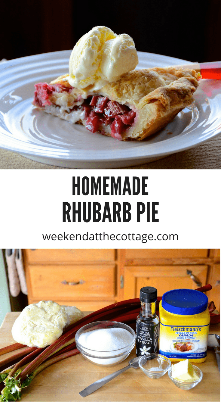 Homemade Rhubarb Pie