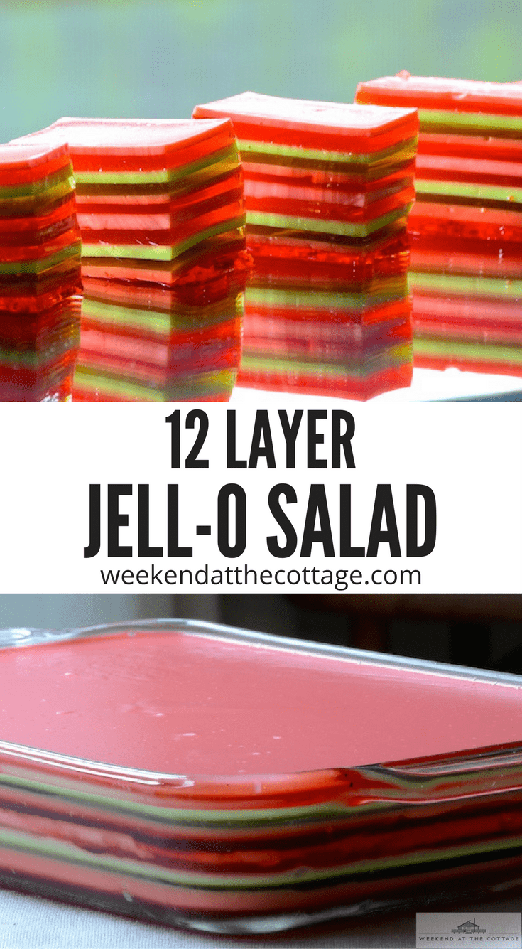 Layered Jello Dessert