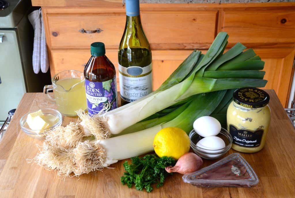 Ingredients for Braised Leeks Recipe