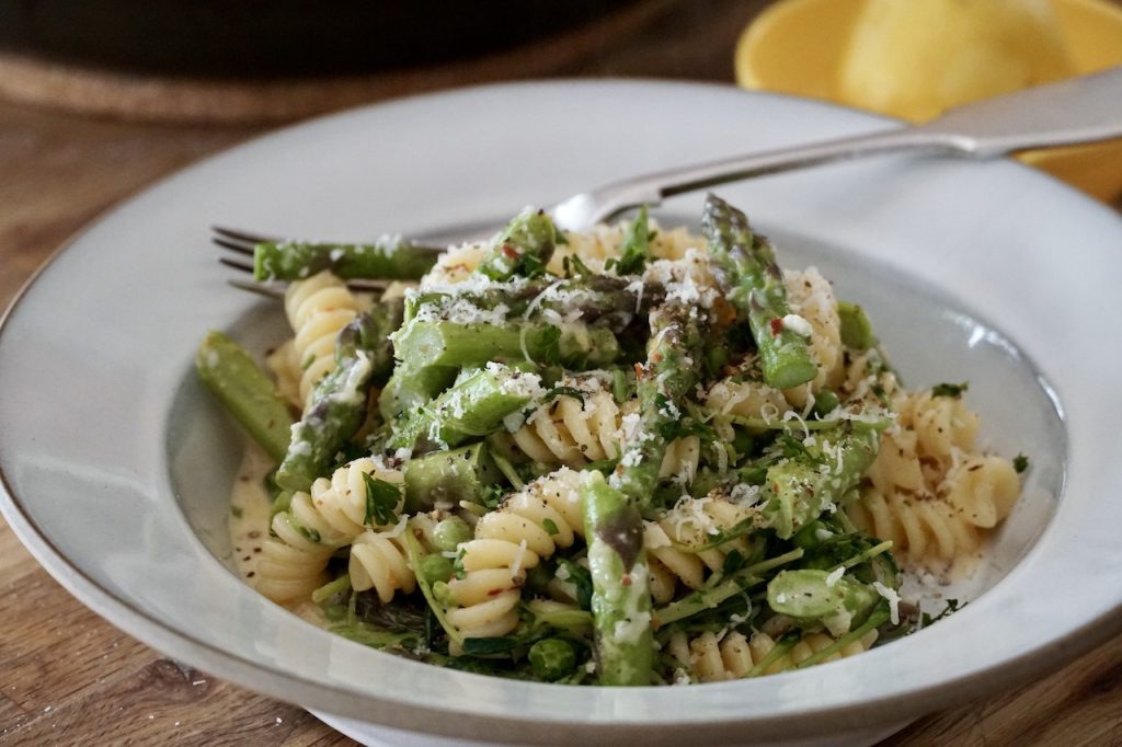 Pasta Primavera with Asparagus.