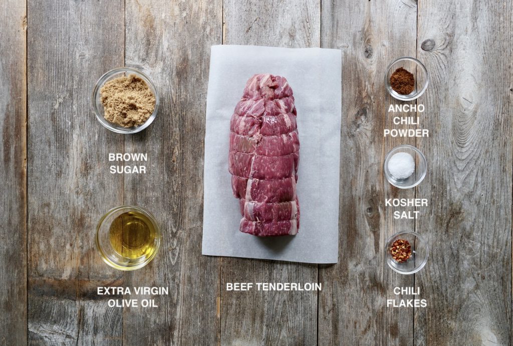Ingredients for Grilled Beef Tenderloin