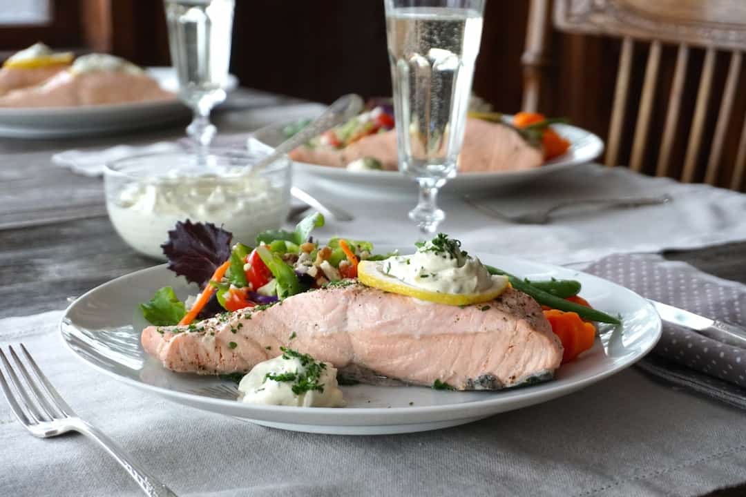 Poached Salmon Fillets