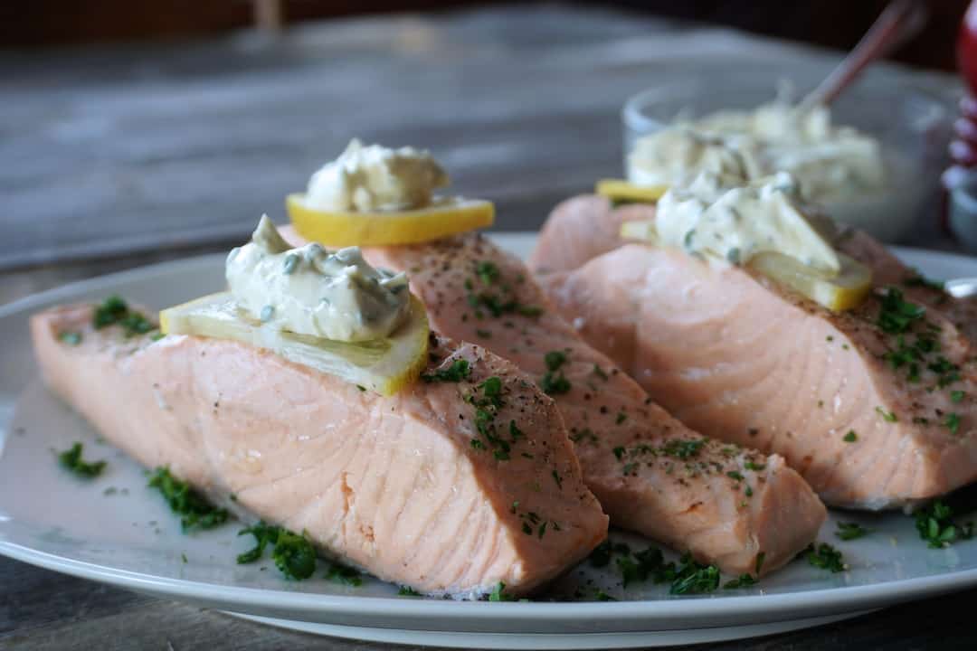 Poached Salmon Fillets