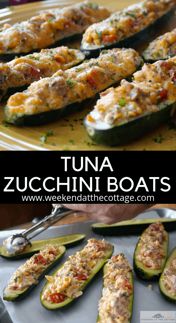 Tuna Zucchini Boats