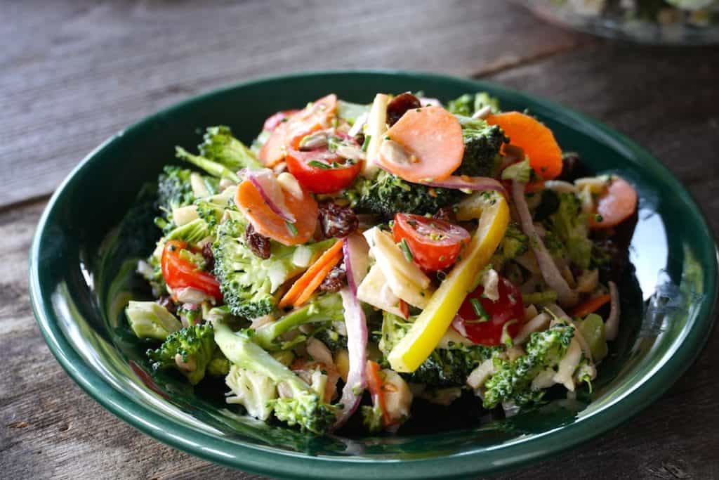Colourful, crunchy, healthy raw salad