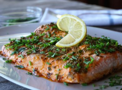 Barbecued Salmon