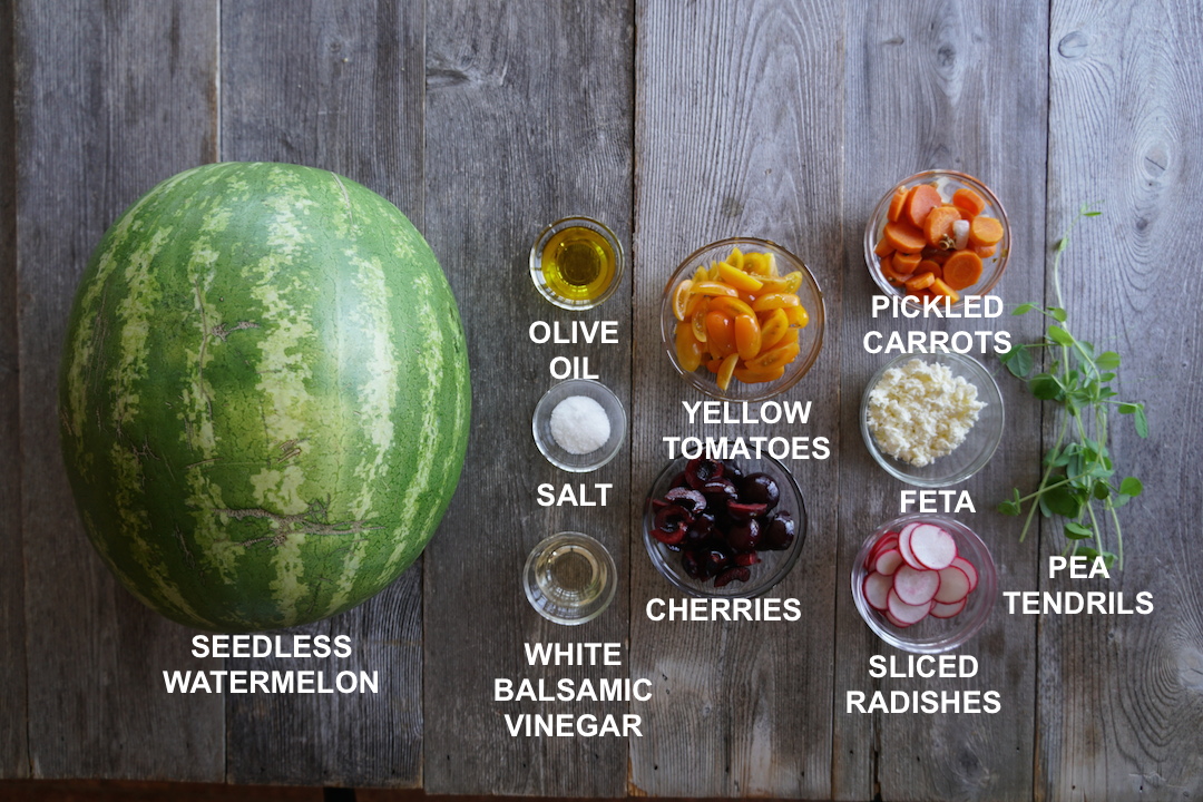 Ingredients for the Grilled Watermelon