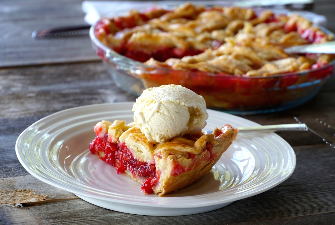 Sour Cherry Pie - Weekend at the Cottage