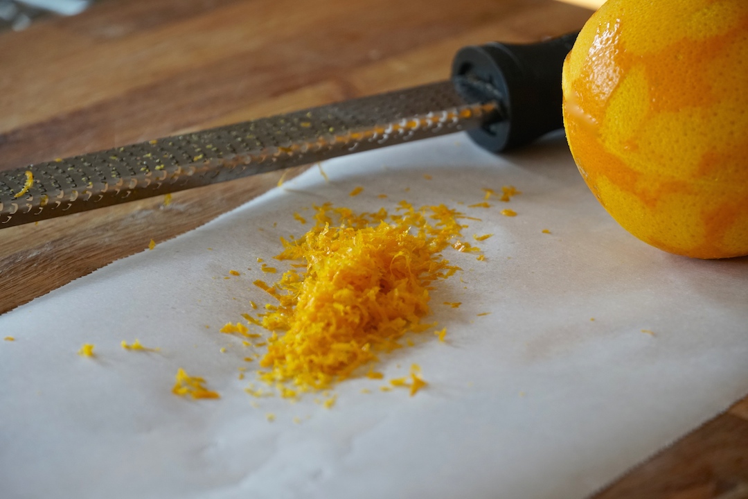 Orange zest adds bold flavours to this recipe