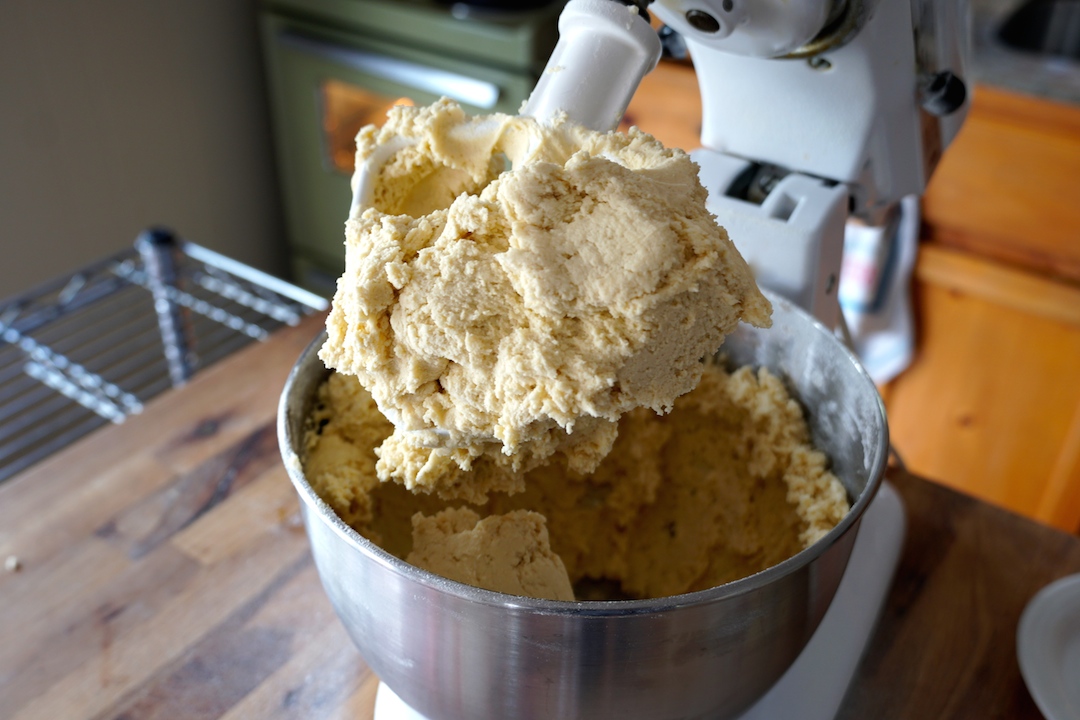 Pulling the dough together is easy using a stand mixer