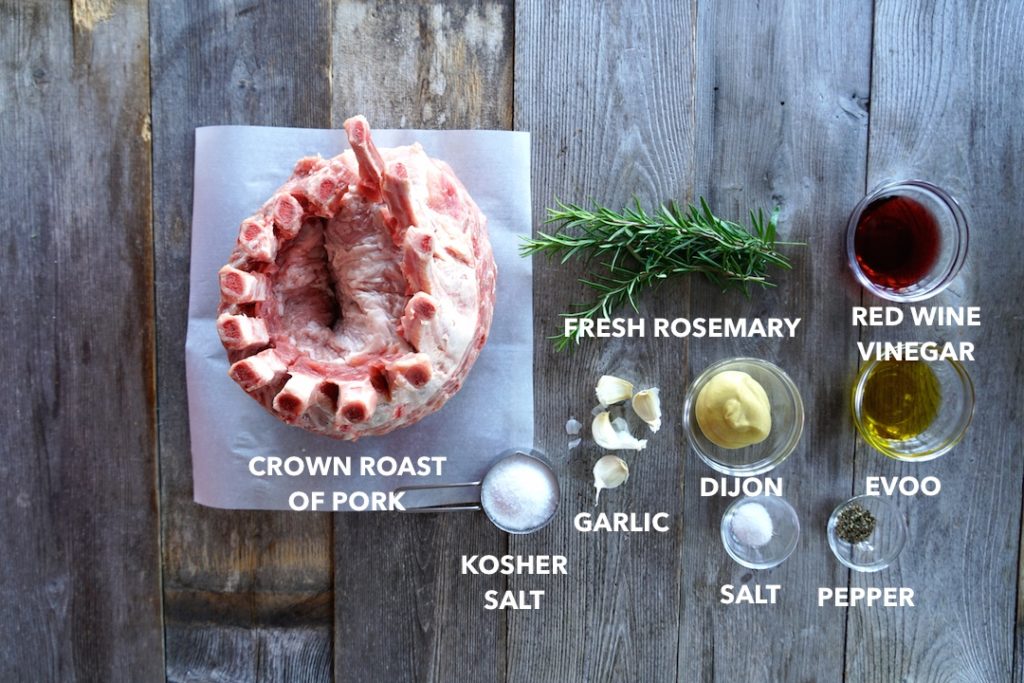 Ingredients for Crown Roast of Pork