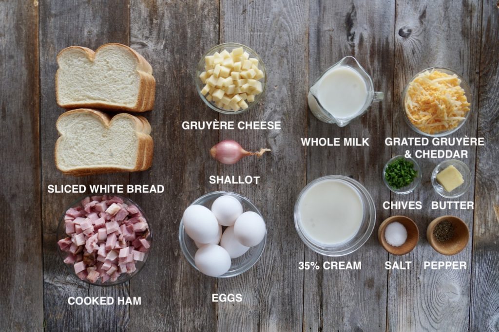 Ingredients for Make-ahead Breakfast Bake