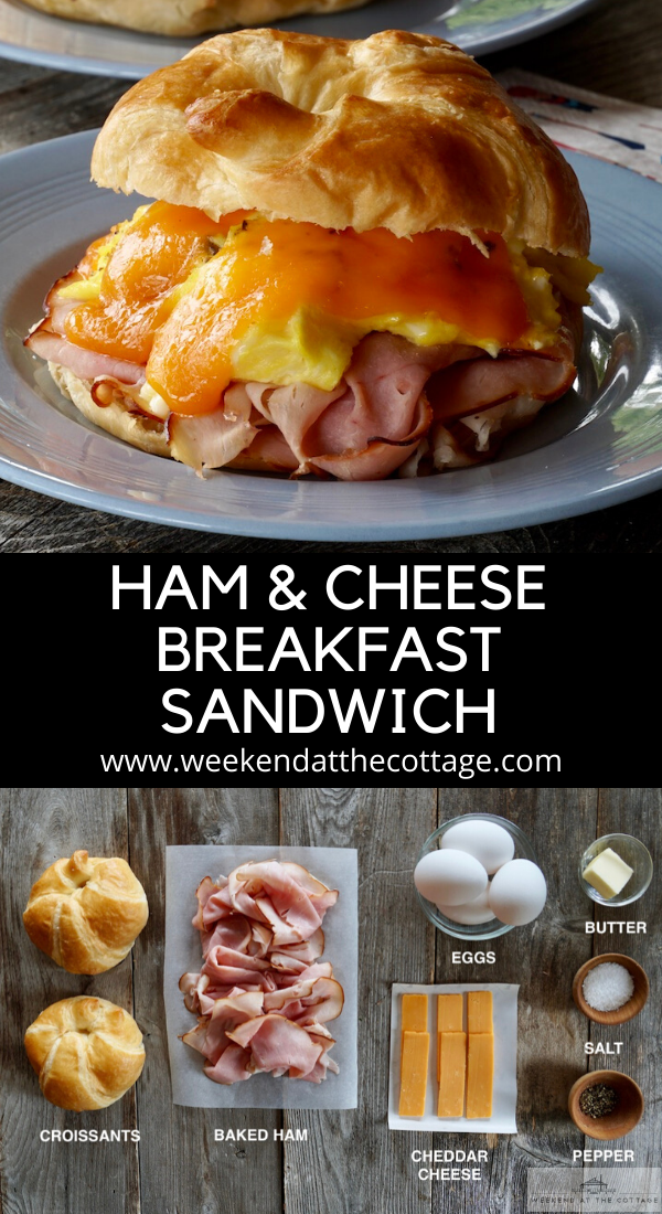 Ham and Cheese Breakfast Sandwich