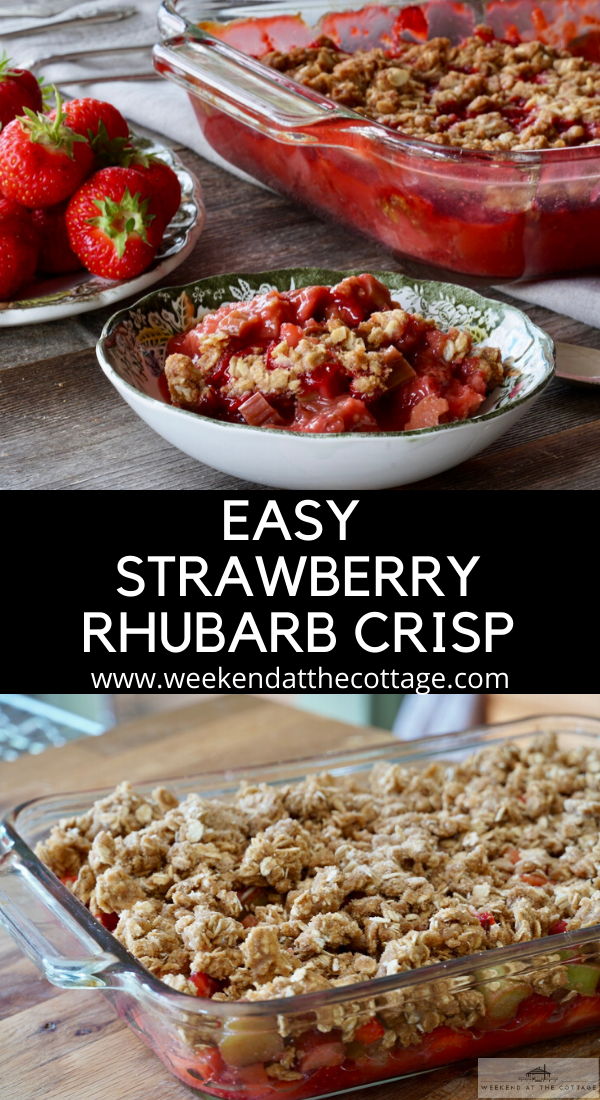 Easy Strawberry Rhubarb Crisp