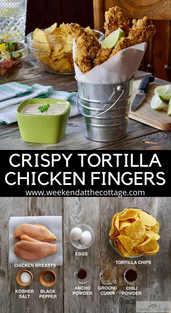 Crispy Tortilla Chicken Fingers