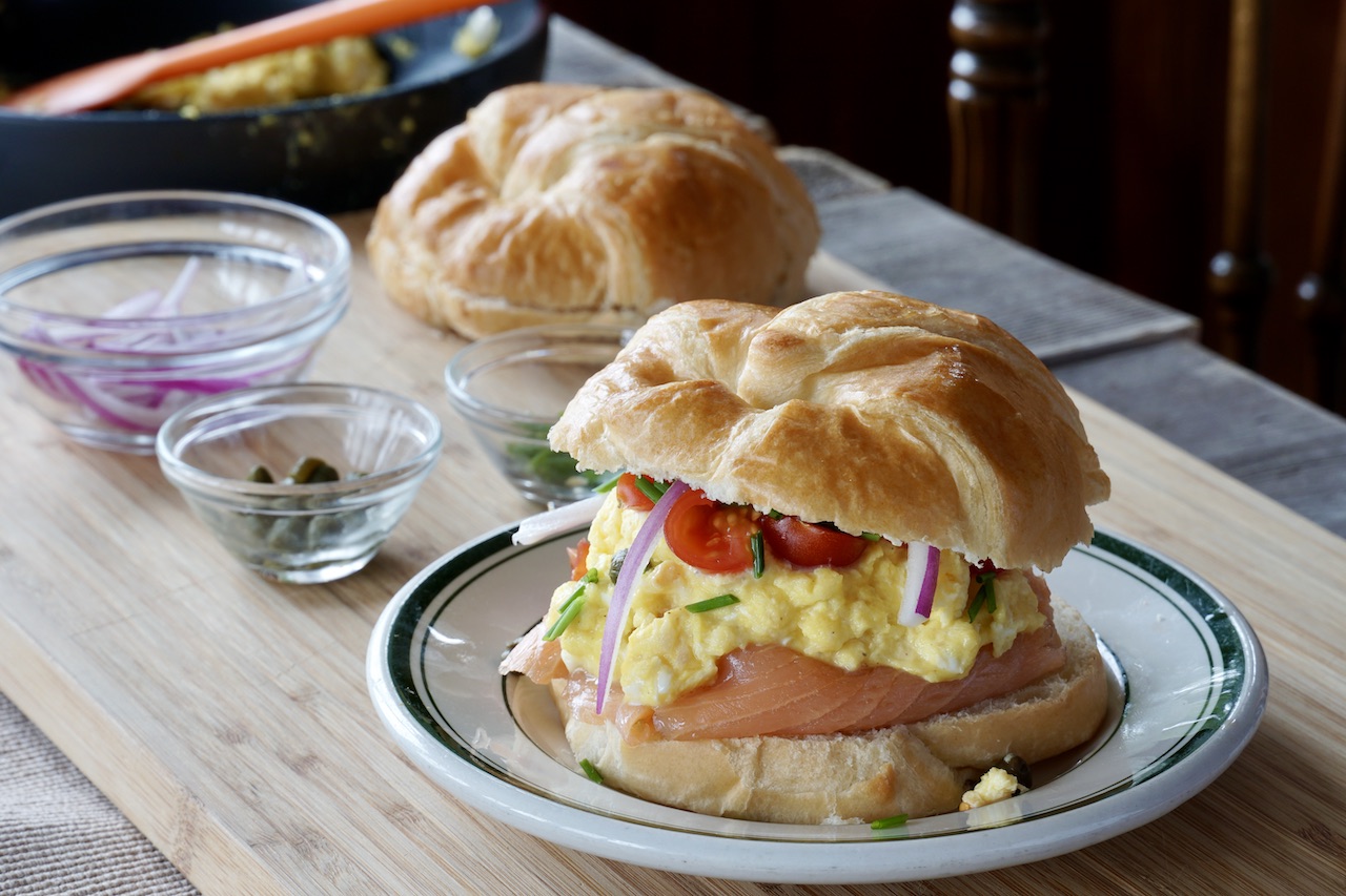 Croissant Breakfast Sandwich - Weekend at the Cottage