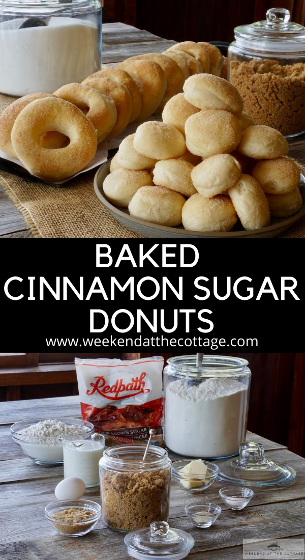 Baked Cinnamon Sugar Donuts & Donut Holes