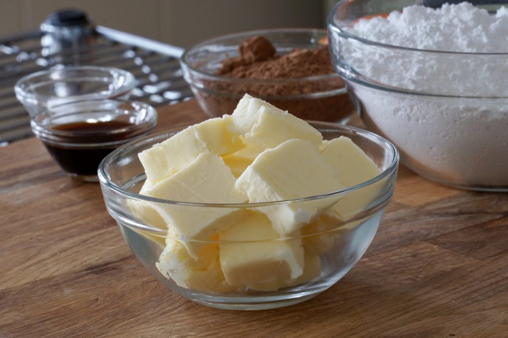 Unsalted butter at room temperature