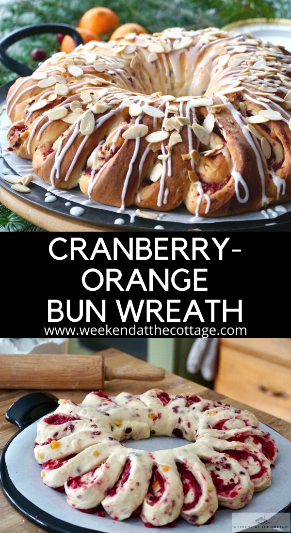 Cranberry-Orange Bun Wreath