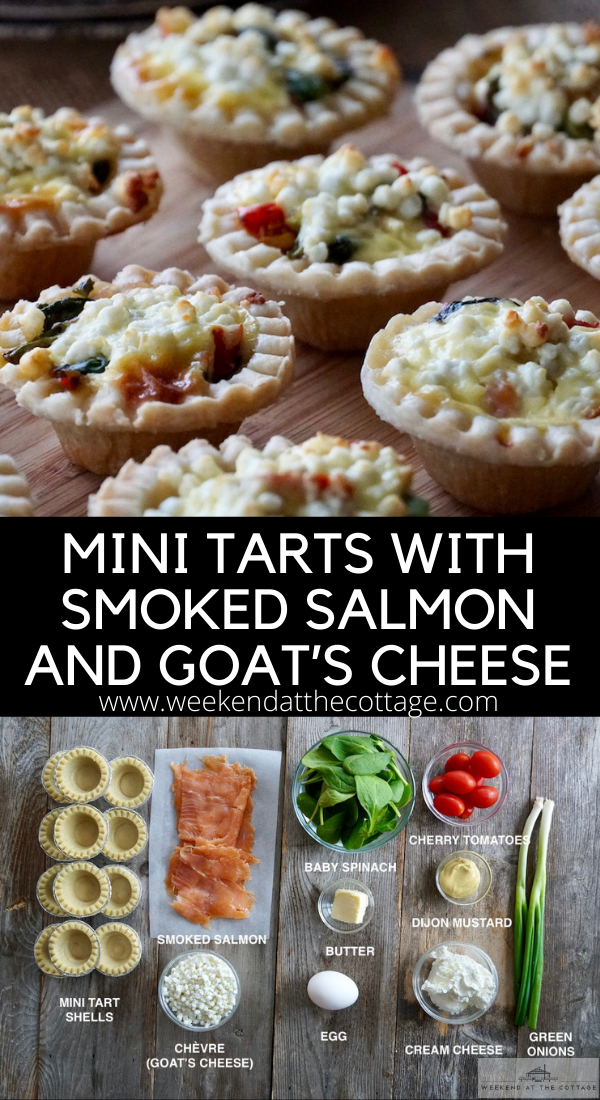 Smoked Salmon Mini Tarts with Goat’s Cheese