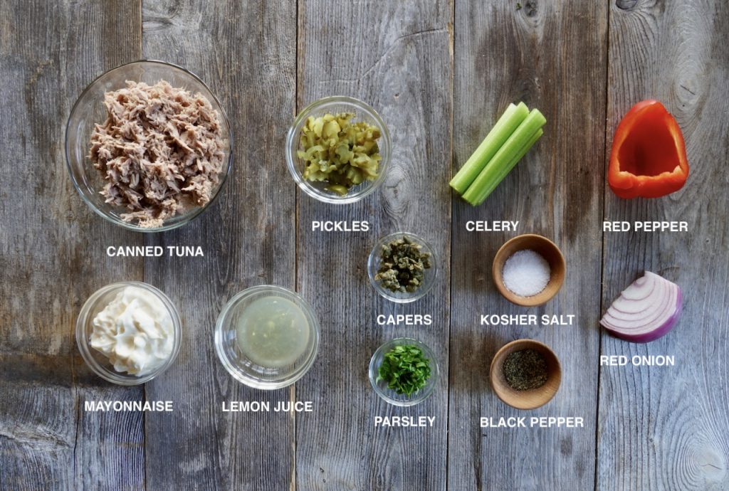 Ingredients for a Classic Tuna Salad Recipe