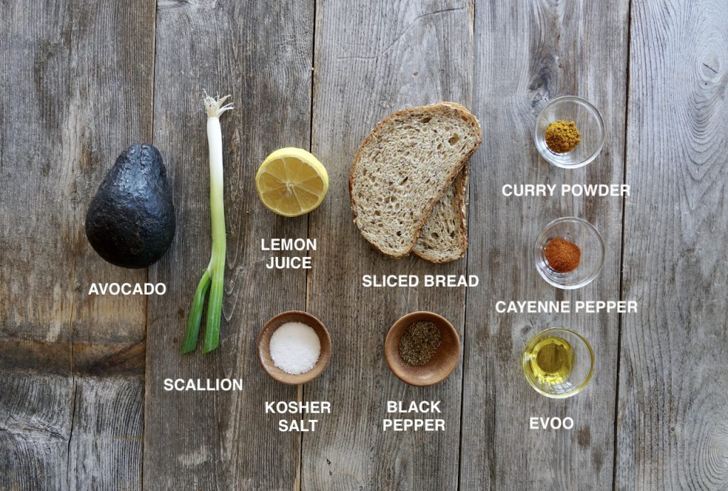 Ingredients for Healthy Avocado Toast