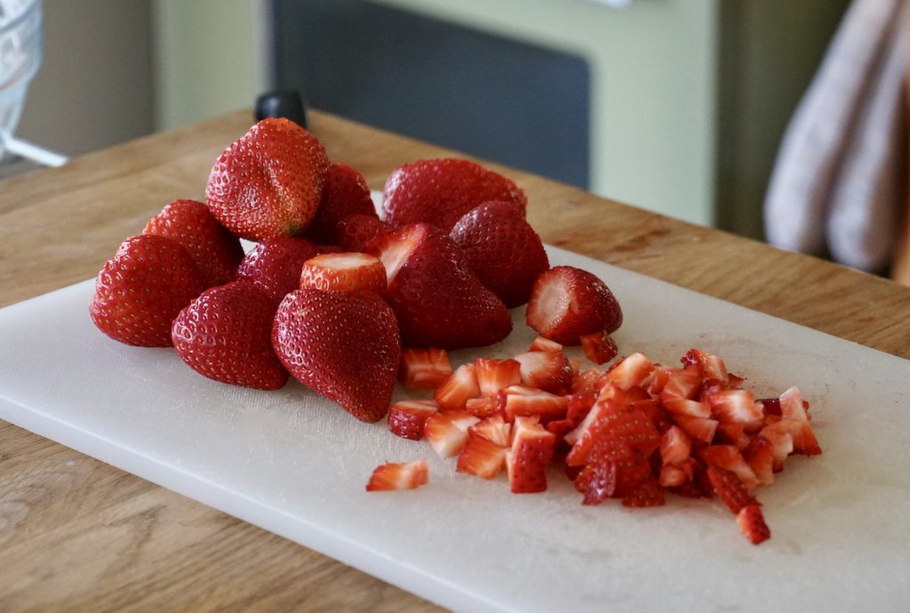 Chopped fresh strawberries