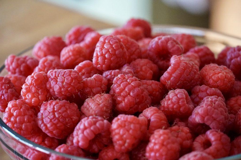 Fresh Ontario raspberries