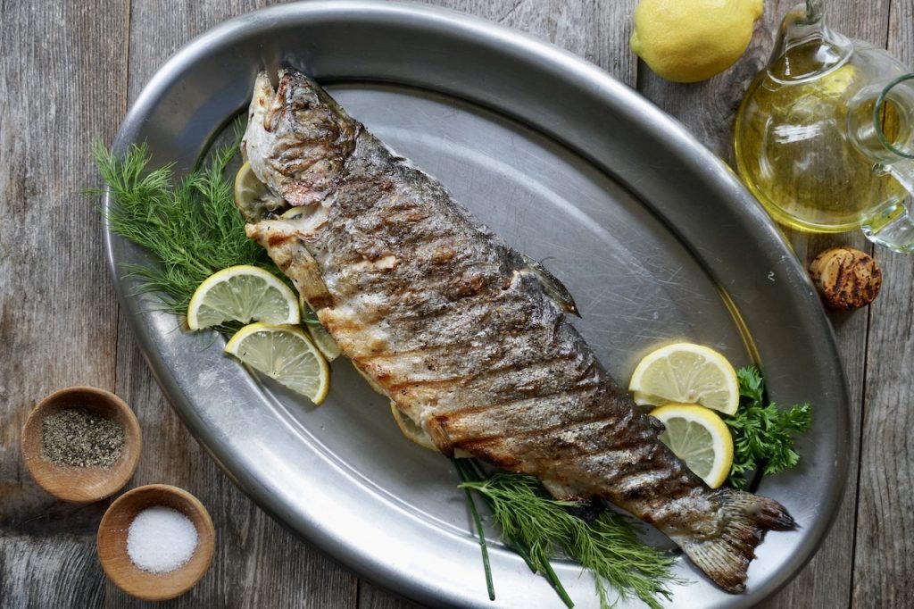 Whole Grilled Rainbow Trout