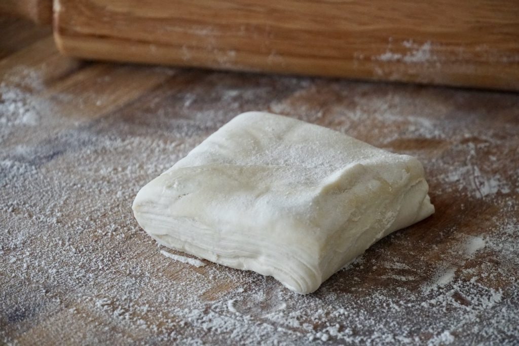 A square of puff pastry
