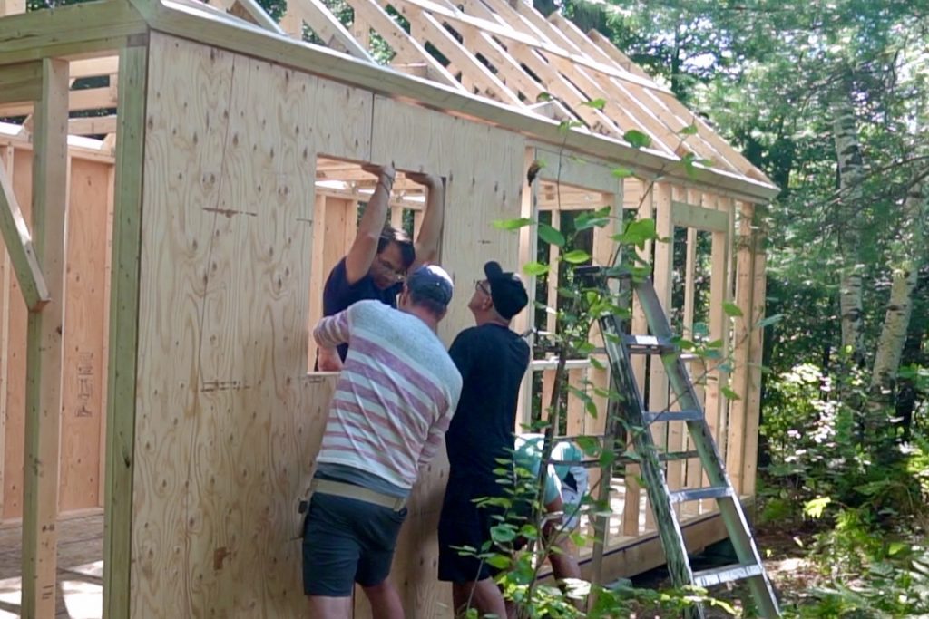 Cutting the exterior sheathing to plan helped us clad the exterior quickly and efficiently.