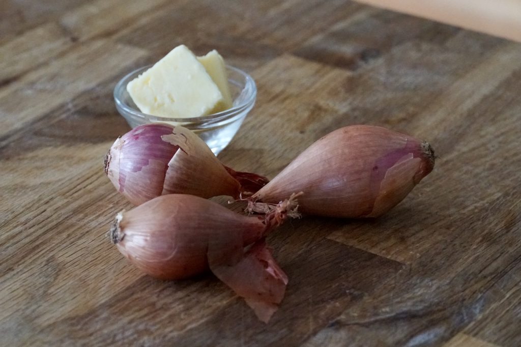 Butter and shallots give the dish lots of flavour