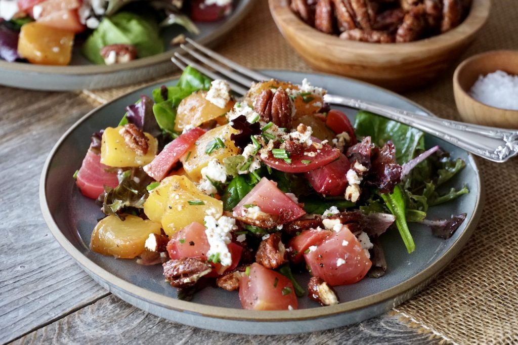 Roasted Beet Salad with Goat's Cheese