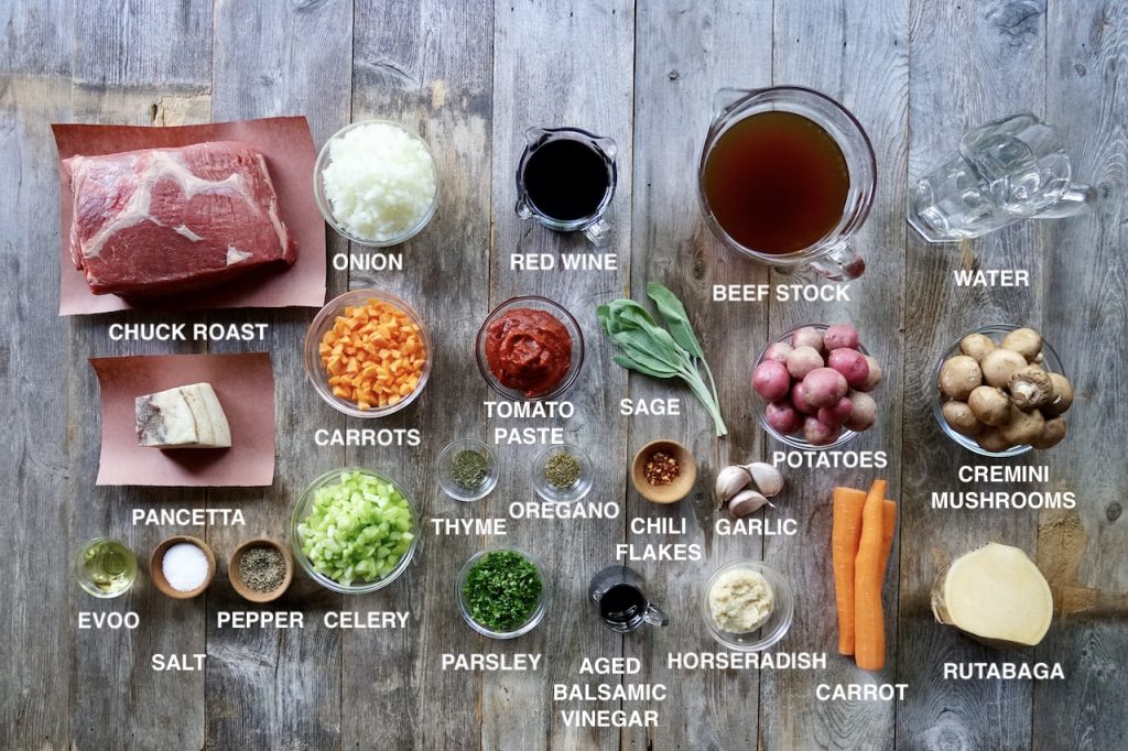 Ingredients for Hearty Beef-Vegetable Stew