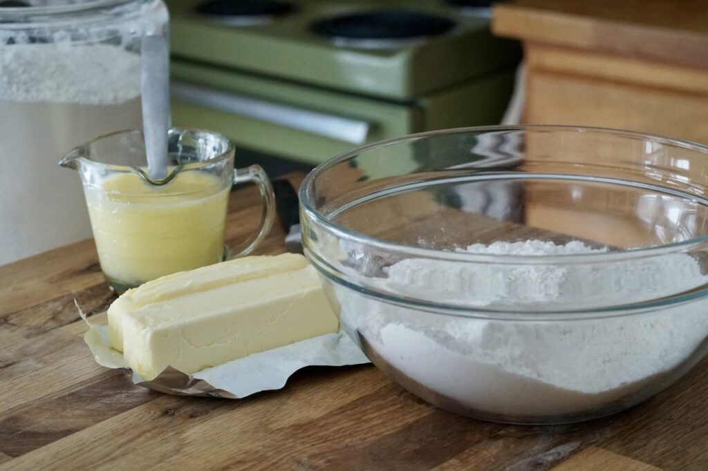 Ingredients for our all-butter pie dough