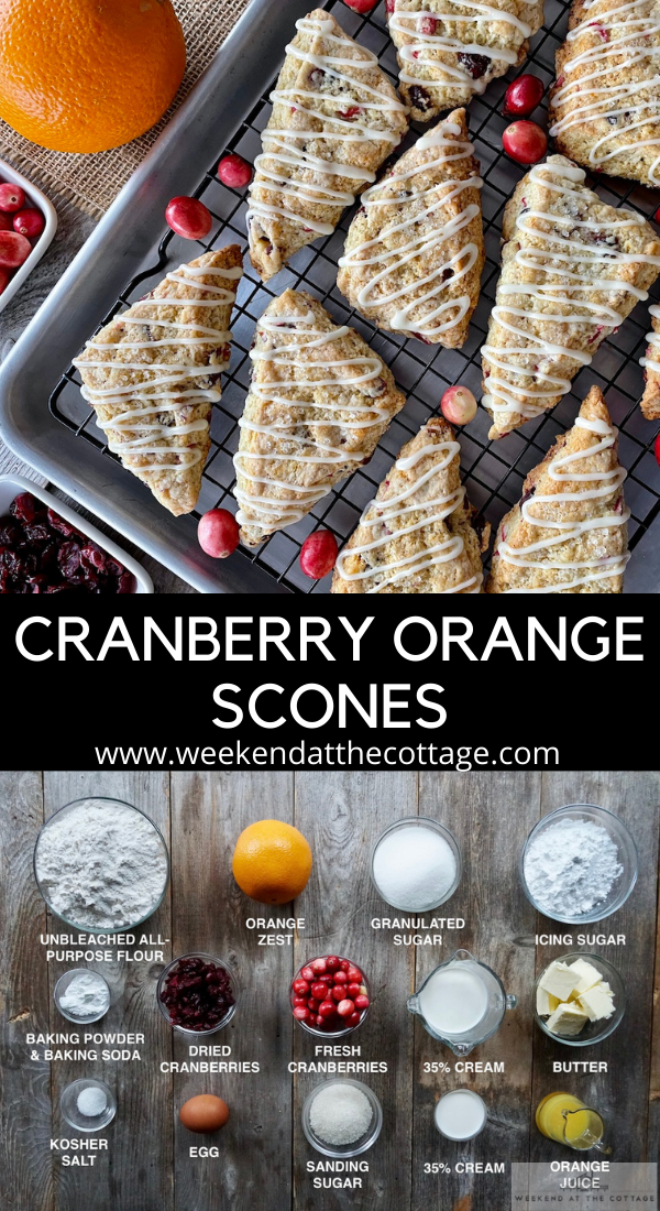Homemade Cranberry Orange Scones