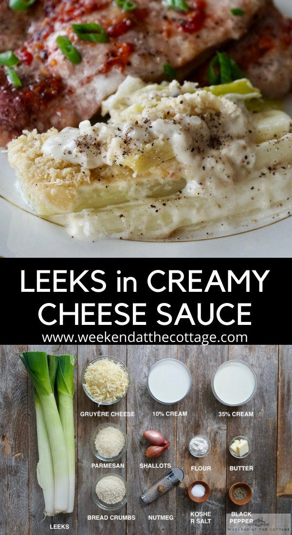 Leeks with Creamy Cheese Sauce