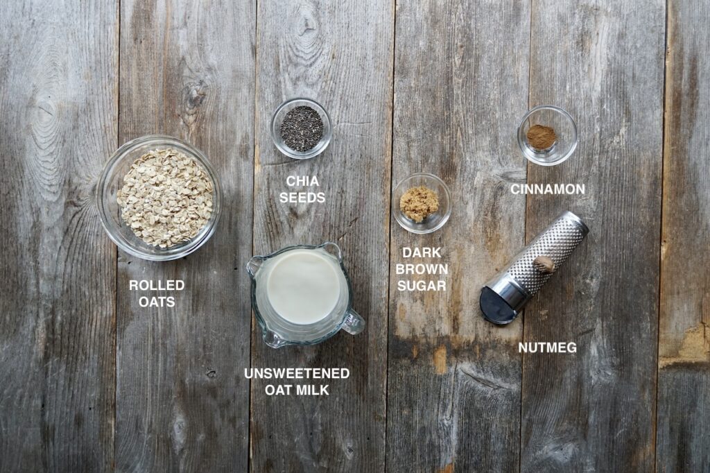 Ingredients for Easy Overnight Oats
